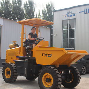 Neuer Günstiger 4x4/2 Tonnen Bau-Minidumper FCY20 Selbstladender Radlader 1m³ Kapazität Minilader mit Sonnendach für den Ingenieurbau - Product Image 4