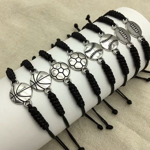 Bracelets tissés à la main pour le baseball, le football, le basketball <span class=keywords><strong>et</strong></span> le volley-ball, cadeaux pour les fans <span class=keywords><strong>et</strong></span> les fêtes d'équipe - Product Image 4