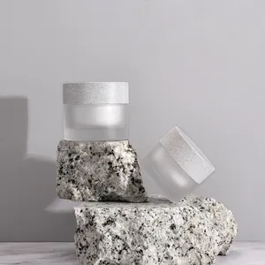 Factory 30g 50g White Matter Cream Jar Eco-friendly Plastic Round Luxury Cosmetic Jar