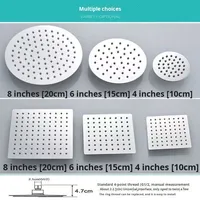Pommeau de douche de plafond en acier inoxydable, tête unique, montage mural, nouveau style chinois, douche pressurisée, accessoires de robinetterie de salle de bain