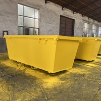 Trémie de déversement automatique de collecte de déchets de construction/bac basculant de chariot élévateur