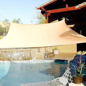 Voile d'ombrage solaire grand format 3,6x4,8m résistante aux UV pour piscine, jardin, extérieur, plage, personnalisable - Product Image 4