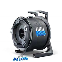 Support de bobine de câble à fibre optique tactique rétractable mini HCW-235 IP44 pour réseaux 4G/3G, certifié CE, garantie 3 ans