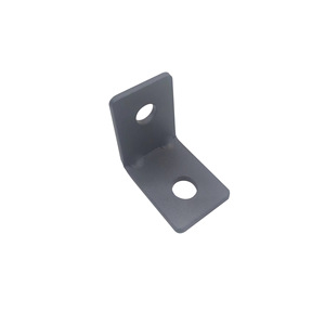 Support d'angle en L Youyue 30x30x2.2mm en fer, connecteur de meuble avec deux trous pour fixation de meuble et de table - Product Image 2