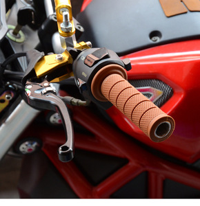 Manubrio <span class=keywords><strong>moto</strong></span> in gomma <span class=keywords><strong>Vintage</strong></span> Cafe Racer <span class=keywords><strong>manopole</strong></span> universali per manubrio <span class=keywords><strong>moto</strong></span> - Product Image 6