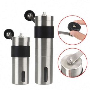 <b>Mini</b> Portable Hand Stainless Steel Manual Coffee <b>Grinder</b> with Adjustable Setting Coffee Brushed Stainless Steel Bean <b>Grinder</b> - Product Image 2