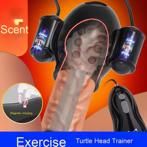 Appareil de Masturbation Masculine Rechargeable Entraîneur Pompe Vibrante Gode Ventouse pour Hommes Jouets Sexuels avec Fonction de Massage - Product Image 3