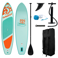 FUNWATER Dropshipping Vente en gros paddle board gonflable hydroptère planche de surf ailerons paddle grip sup board wakeboards planche de surf