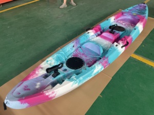 เรือคายัค RITO OUTDOOR <span class=keywords><strong>OCEANUS</strong></span> 2+1 สำหรับครอบครัว แบบสองที่นั่ง วัสดุพลาสติก สำหรับตกปลา ขาย - Product Image 2