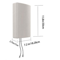 Antenne omnidirectionnelle double bande longue portée, amplificateur externe, routeur MIMO extérieur, LTE 5 GHz, 2G GSM, panneau Wi-Fi, 5G, 4G