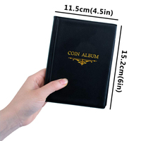 Album de livres de collection avec logo personnalisé Penny Nickel Dime One Pound 10 20 Pence 120 pochettes World Old Coin Holder