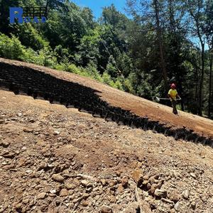 Geocell HDPE Standar ASTM Tinggi 50mm, Jaring Jalan Geo Cell, Jaring Kerikil Sarang Lebah, Harga Jalan Masuk Kerikil, Geocell Ground <span class=keywords><strong>Grid</strong></span> Paver - Product Image 2