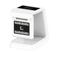 China portátil 2,4G BT escritorio escáner de código de barras láser inalámbrico brillante para 1D 2D QR para supermercado inventario coche Stock USB
