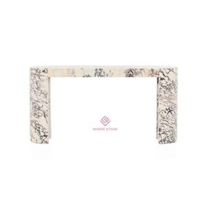 <span class=keywords><strong>Table</strong></span> <span class=keywords><strong>console</strong></span> de luxe en marbre violet naturel Calacatta Viola italien, bureau d'entrée moderne, décoration de hall - Product Image 6