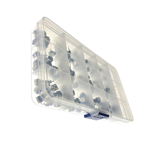 ชุดอุปกรณ์ OKY0107-5A RM065 จำนวน 150 ชิ้น/ชุด โพเทนชิโอมิเตอร์ปรับค่าได้ ตัวต้านทานแบบปรับค่าได้ ชุดอุปกรณ์อิเล็กทรอนิกส์ DIY 15 ค่า พร้อมกล่อง - Product Image 5