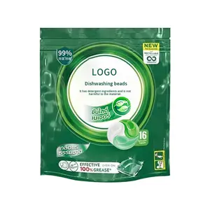 Capsules de perles de détergent liquide pour vaisselle spéciales OEM Blocs et poudre-0 additifs pour vêtements pour vaisselle - Product Image 1