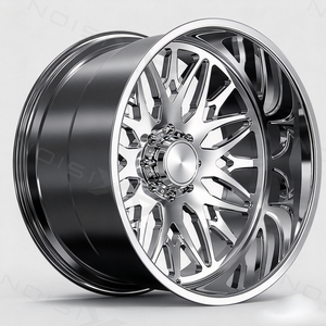 Jantes de camion forgées de 22, 24 et 26 pouces, 8x170, 8x180, 8x165.1, jantes monobloc polies, déport personnalisé pour Ford F-250, RAM 2500, GMC Sierra - Product Image 2
