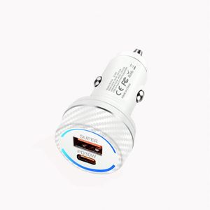 Newest P14 Portable <b>Mini</b> Car Charger Fast Charge Type C QC3.0 PD 30W USB for Phone Tablet Earphones - Product Image 6