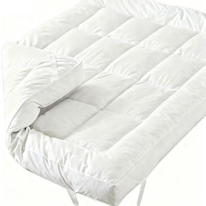 Vente en gros <span class=keywords><strong>de</strong></span> couvre-matelas épais doux personnalisé Rembourrage 3D alternative en <span class=keywords><strong>duvet</strong></span> avec housse en microfibre pour la maison et l'hôtel - Product Image 1