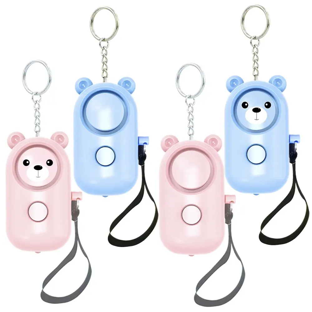 130DB Safe Sound Personal Security Alarm Keychain with LED Lights Emergency Self Defense Safety Alarm for Girl Women