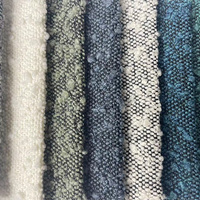 Vente en gros pas cher prix 100% polyester trame tricoté boucle tissu d'ameublement canapé tissu boucle large