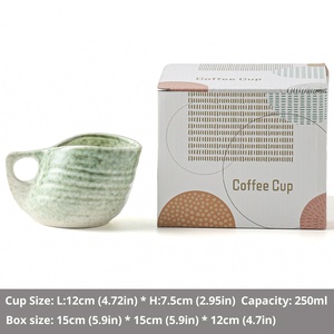 <span class=keywords><strong>Taza</strong></span> de Cerámica Espiral con Relieve Estilo Japonés Retro JY, con Impresión de Logotipo, Popular en Línea, Creativa y Elegante para Café y Leche - Product Image 6