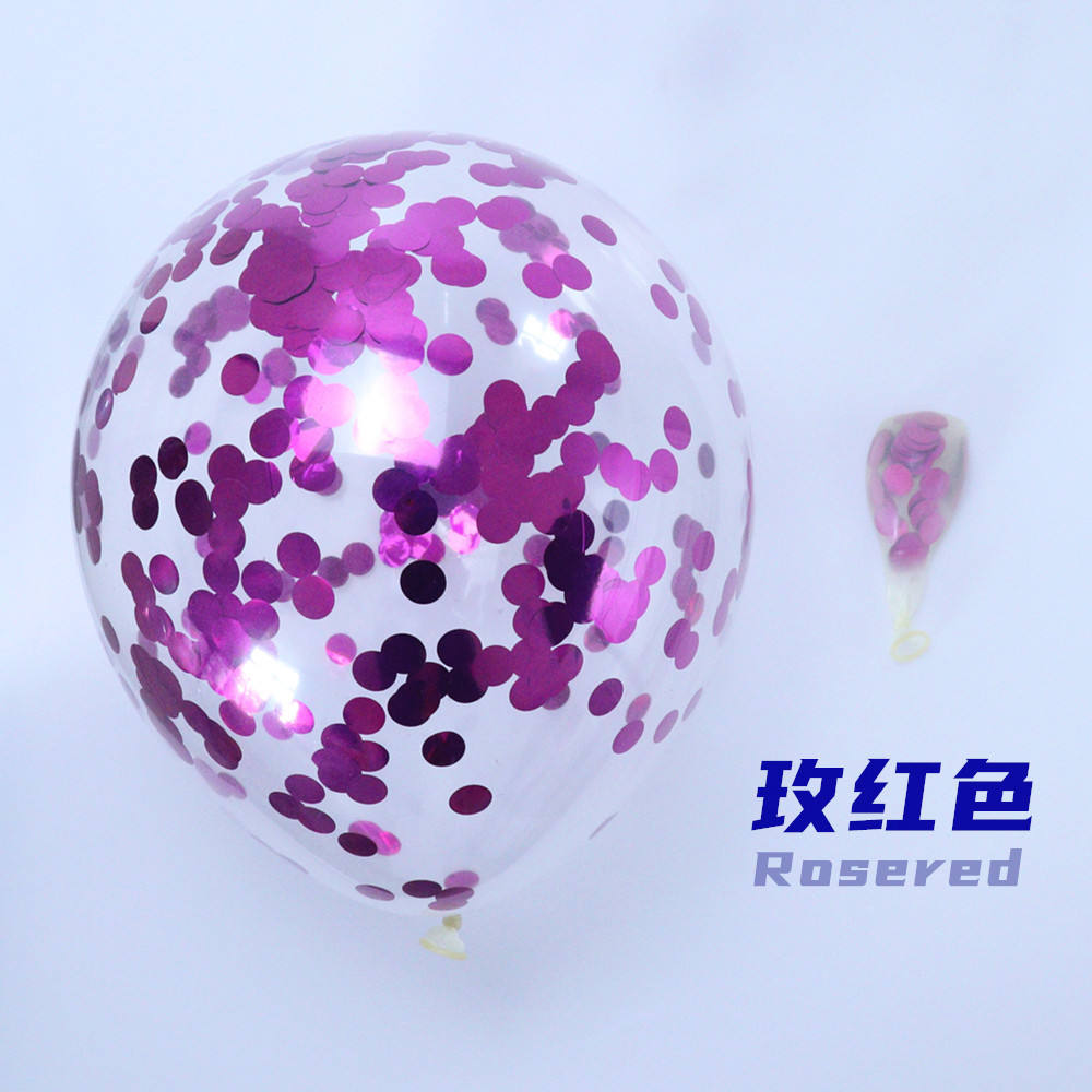 Ballon à paillettes roses