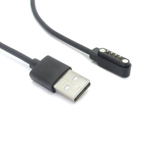 Dongguan fábrica personalizada <span class=keywords><strong>4</strong></span> magnético POGO pin cable conector reloj inteligente cable de carga rápida <span class=keywords><strong>cargador</strong></span> de cable de datos USB magnético - Product Image 5