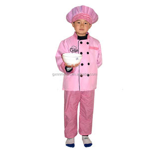 新着シェフキャリアデークックコスチューム子供向けハロウィーンコスプレコスチュームスクールシェフ制服帽子スーツクックコスチューム - Product Image 4