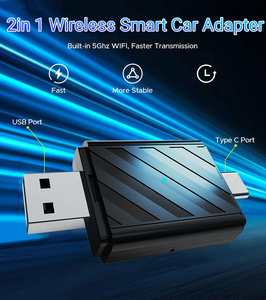 Adaptador inalámbrico de conexión rápida y estable de tamaño pequeño Plug and Play convertir con cable a inalámbrico para CarPlay y Android - Product Image 6