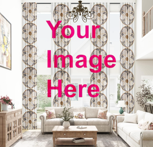 Cortina Opaca con Diseño de Cruz Etíope Dorada en 3D, Personalizable con Cualquier Diseño para Banquetes de Boda - Product Image 6