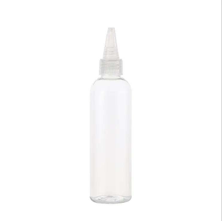 Botella de plástico con punta de 120ml, botella de extrusión de pigmentos pintados