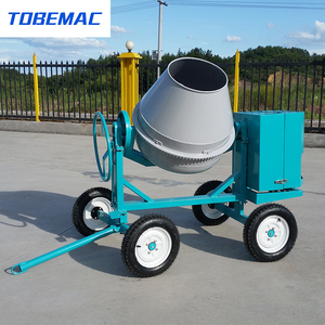 ISO9001 gecertificeerde, goedkope, draagbare, handbediende, mobiele diesel-elektrische kleine mini-betonmixer met motorpomp, 400L - Product Image 2