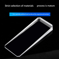 High-precision Optical Instrument 100*75*8.5 Wedge Angle Prism High Light Transmittance Glass Lens