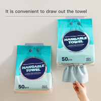 50 serviettes de nettoyage en microfibre suspendues – réutilisables, lavables, sans peluches, forte absorption, lingettes multi-usages pour la maison et la cuisine
