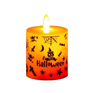Luz de vela electrónica LED Halloween calabaza bruja araña atmósfera decoración Prop simulación oscilante llama ornamento - Product Image 6