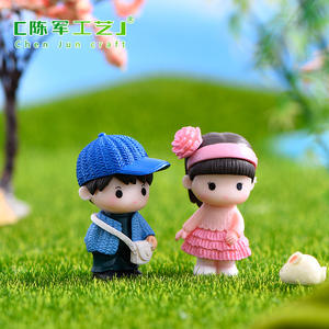 Muñecos <span class=keywords><strong>de</strong></span> <span class=keywords><strong>pareja</strong></span> vecinos <span class=keywords><strong>de</strong></span> Weij, decoraciones <span class=keywords><strong>de</strong></span> micropaisaje <span class=keywords><strong>de</strong></span> musgo, mini adornos, llaveros, accesorios para pasteles DIY - Product Image 3