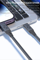 Cable USB4 Tipo C a C, Transmisión de Video 8K a 60Hz, Carga Rápida de 240W, Transferencia de Datos de 40Gbps, Compatible con Thunderbolt 3/4, 0.3M