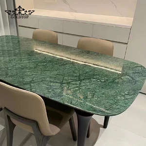 Losas Grandes de Mármol Verde India Pulido de Lujo GOLDTOP (20 mm de Grosor), Duraderas para Paredes Decorativas de Lujo y Pisos de Hoteles Grandiosos - Product Image 4