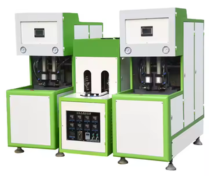 Machine de soufflage de bouteilles PET semi-automatique à 2 ou 4 cavités, contrôlée par PLC, composants AirTac, entraînement moteur, économique et durable - Product Image 6