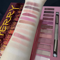 Nouvelle Arrivée Maquillage des Yeux Palette de Fards à Paupières 12 Couleurs Rose Doux Teinte Fleur de Cerisier Fini Mat Scintillant Multichrome
