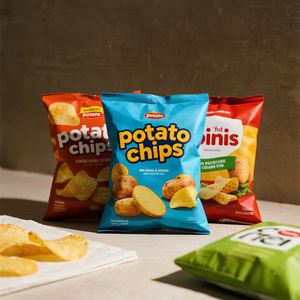 Влагостойкие красивые попкорн закуски печенье индивидуальный дизайн логотип пищевой пластиковый пакет картофельные чипсы хрустящая наволочка - Product Image 1