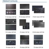 Módulo LED P1.2 a Todo Color para Interiores, 320x160mm, Servicio Frontal, Panel de Paso Ultrafino, Video Wall, Animación Comercial, Gráficos