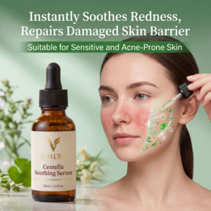 Suero Calmante de Centella de Marca Privada OEM, Extracto de Alta Calidad, Calma Instantáneamente el Enrojecimiento, Repara la Barrera Cutánea para Piel Sensible, Spa - Product Image 2