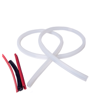 Bande d'étanchéité en caoutchouc pour porte de fenêtre, 5 m, en Silicone, EPDM, bande en éponge d'extrusion, joint d'étanchéité, en aluminium