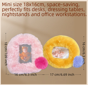 <span class=keywords><strong>Cadre</strong></span> <span class=keywords><strong>photo</strong></span> en velours doux imprimé Giclée, mini 9x6cm, toucher doux, support stable, ornement de bureau, cadeau de mariage avec logo – Vente chaude - Product Image 4