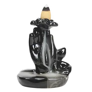 New Design Ceramic Backflow Incense Burner quemador de Incienso for Sage Incense Cones Wholesale Incense Holder Arabic Gifts