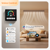 Panel de Control Inteligente LangYeao Matter para Aire Acondicionado Central, Control por Voz y Aplicación, Pantalla Táctil para Uso Doméstico y Hotelero