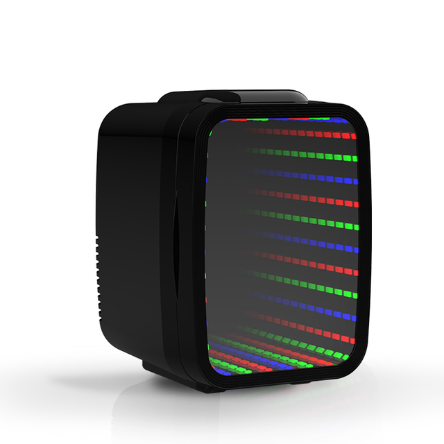 NEW 4L Cool LED Light 6 Colors Mini Fridge Portable Car Fridge for Home Outdoor 12V