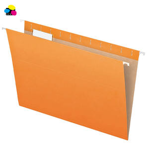 TCS 25/BX 1/5 taille lettre découpée papier <span class=keywords><strong>Kraft</strong></span> Orange recyclé fournitures de bureau pour intérieurs dossiers suspendus fichiers suspendus - Product Image 1